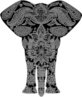 Floral Pattern Elephant