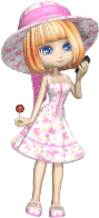 Fashionable Cartoon Girl
