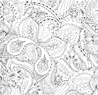 Decorative Floral Butterfly Line Art