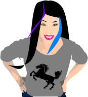 Black-Haired Punk Girl
