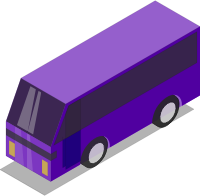 Purple bus