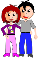 Happy Cartoon Couple