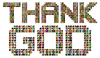 Chromatic Thank God Typography Variation 2 Enhanced 3 No Background