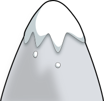 Mountain in a Cartoon Style