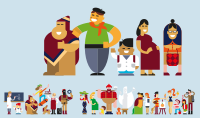 vector gente de argentina
