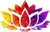 Topaz Ruby Sapphire Lotus Flower Silhouette