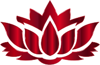 Vermillion Lotus Flower Silhouette No Background