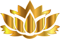 Gold Lotus Flower Silhouette No Background