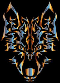 Chromatic Symmetric Tribal Wolf 2