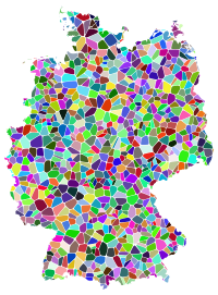 Prismatic Tiled Germany Map