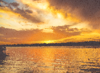 High Poly Golden Sunset