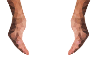 Low Poly Cupping Hands