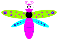 Friendly Cartoon Dragonfly