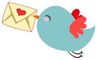 Cute Mail Carrier Bird