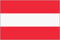 Framed flag of Austria