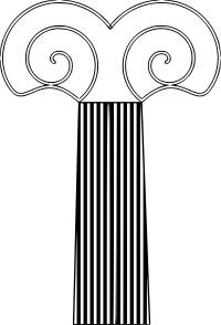 neoionic capitel outline