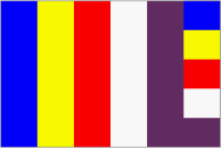 Framed Nepalese Buddhist Flag