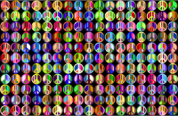 Prismatic Peace Sign Background
