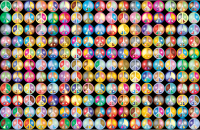 Prismatic Peace Sign Background 2