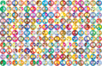 Prismatic Peace Sign Background 2 No Background