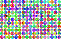 Prismatic Peace Sign Background 3 No Background