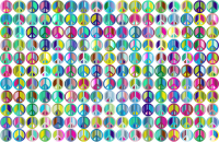 Prismatic Peace Sign Background 4 No Background