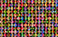 Prismatic Peace Sign Background 5