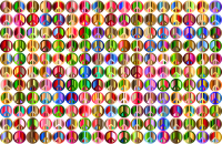 Prismatic Peace Sign Background 5 No Background