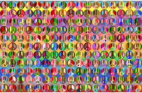 Prismatic Peace Sign Background 5 Variation 5