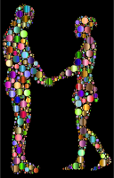 Prismatic Circles Couple Silhouette 6 7 Variation 3