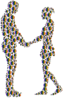 Prismatic Circles Couple Silhouette 6 8 No Background