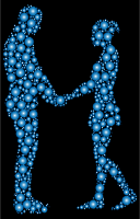 Prismatic Circles Couple Silhouette 6 9