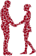 Prismatic Circles Couple Silhouette 6 10 No Background