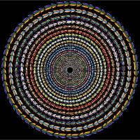 Polychromatic Colorful Direction Circle Vortex Variation 3