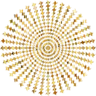 Golden Blazing Sun No Background