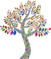 Low Poly High Detail Simple Prismatic Tree
