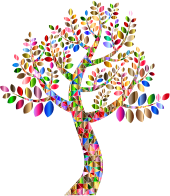 Low Poly Chromatic Simple Prismatic Tree