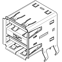 USB Type A dual receptacle 1