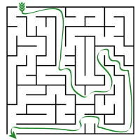 Solution to Simple Maze Puzzle