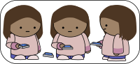 Girl looking at her phone