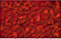 Translucent Hearts Background