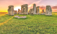 High Poly Stonehenge Sunrise