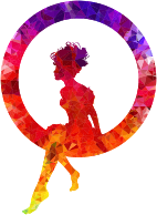 Topaz Sapphire Ruby Fairy Sitting In A Circle Silhouette