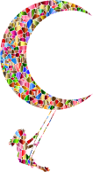 Polychromatic Tiled Lunar Swing