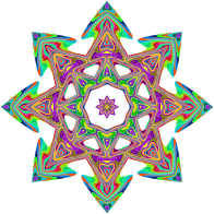 Psychedelic Geometric Star