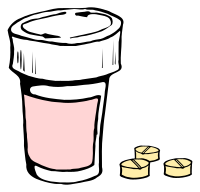 Pills and bottle