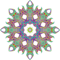 Psychedelic Geometric Star 2