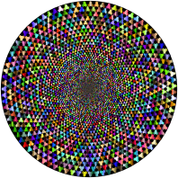 Prismatic Fractal Vortex 2 With Background