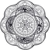 Hand Drawn Mandala No Fills