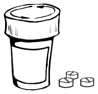 Pills and bottle